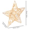 Set of Decorative Wire Stars in Gold – 12 Pieces, Two Sizes (10cm and 7cm) | Floristik24.co.uk