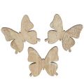 Floristik24 Scattered decoration butterfly wood nature 2cm 144p
