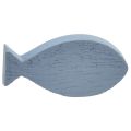 Floristik24 Scatter decoration wooden fish blue white maritime 3-8cm 24pcs