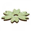 Floristik24 Scatter decoration wooden scatter pieces Spring Easter Green 2–4cm 64p