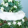 Floristik24 Scatter decoration snowflake glitter white 5cm 48p