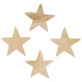 Floristik24 Scatter decoration Christmas stars natural wooden stars Ø5.5cm 12pcs