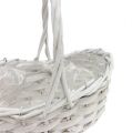 Floristik24 Scatter basket white 20cm x 15cm 1pc