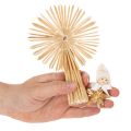 Natural Straw Christmas Decorations Set - 35 Pieces, Stars and Figures | Floristik24.co.uk