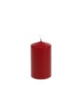 Floristik24 Pillar candle 100/60 old red 16pcs