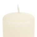 Floristik24 Pillar candle 100/80 cream 6pcs