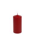 Floristik24 Pillar candle 120/60 old red 16pcs