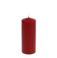 Floristik24 Pillar candle 150/60 old red 8pcs