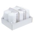 Floristik24 Pillar candle 150/80 white 6pcs