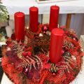 Floristik24 Pillar candles red Advent candles old red 200/50mm 24pcs
