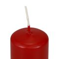 Pillar candles red Advent candles small old red 60/40mm 24pcs | Floristik24.co.uk