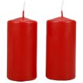 Floristik24 Pillar candles H100 Ø50cm red candles 12pcs