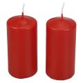 Pillar candles H100 Ø50cm red candles 12pcs | Floristik24.co.uk