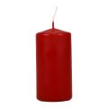 Floristik24 Pillar candles red Advent candles old red 100/50mm 24pcs
