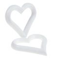 Floristik24 Styrofoam heart open 18cm 2pcs