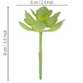 Artificial Succulent Plant Green, 9 cm Height, Decorative for Indoor Use | Floristik24.co.uk