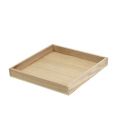 Floristik24 Medium natural wood tray 24.5cm x 24.5cm H3cm