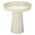 Floristik24 Metal Decorative Tray with Stand for Candles and Figures, 20cm, Beige-Grey