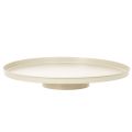 Floristik24 Round Metal Decorative Plate 41 cm Beige for Indoor Table Display