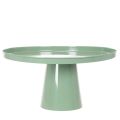Round Green Metal Decorative Table with High Edge 40 cm | Floristik24.co.uk