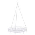 Floristik24 Tray with hook Ø44,5cm for hanging white