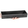 Rectangular Decorative Tray with Handles in Anthracite, 32cm | Floristik24.co.uk