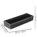 Rectangular Decorative Tray with Handles in Anthracite, 32cm | Floristik24.co.uk
