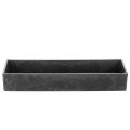 Rectangular Decorative Tray with Handles in Anthracite, 32cm | Floristik24.co.uk