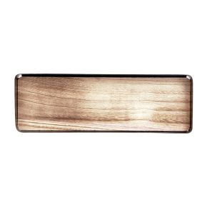 Floristik24 Decorative tray metal wood metal tray wooden base 34.5×11×3cm