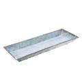Floristik24 Decorative tray white washed zinc 40cm × 15cm