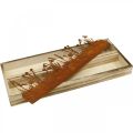 Floristik24 Wooden tray spring meadow, Easter decoration, decorative tray noble rust 35 × 15cm