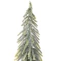 Artificial Christmas tree with base, frosted, as winter decoration, 90cm | Floristik24.co.uk