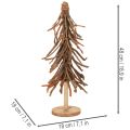 Willow Twig Christmas Tree on Wooden Base 48cm | Floristik24.co.uk