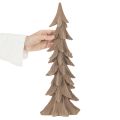 Decorative Small Flocked Christmas Tree, 44cm, Brown, Indoor Use | Floristik24.co.uk