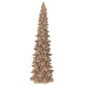 Floristik24 Artificial Flocked Christmas Tree Decoration, 34cm Height, Brown