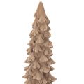 Artificial Flocked Christmas Tree Decoration, 34cm Height, Brown | Floristik24.co.uk
