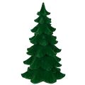 Floristik24 Artificial Green Flocked Christmas Tree Decoration 27cm for Indoor Use