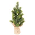 Floristik24 Artificial Mini Christmas Tree in Burlap Sack – Table Decoration, 38cm