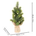 Artificial Mini Christmas Tree in Burlap Sack – Table Decoration, 38cm | Floristik24.co.uk