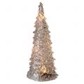 Floristik24 Christmas tree acrylic with LED light Ø9cm H22cm