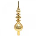 Floristik24 Tree top gold Christmas decoration made of glass Christmas tree top H35cm