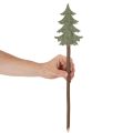 Decorative Christmas tree on a stick for planters and tall arrangements, 45cm, 6 pieces | Floristik24.co.uk