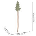Decorative Christmas tree on a stick for planters and tall arrangements, 45cm, 6 pieces | Floristik24.co.uk
