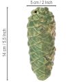 Ceramic Pine Cone Decoration Set – Autumn Table Décor, 14cm, 3pcs | Floristik24.co.uk