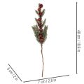 Kunststoff Pine Branch with Red Christmas Ornaments 48cm, Set of 2 | Floristik24.co.uk