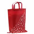 Floristik24 Carrying bag red with stars 38cm x 46cm 24pcs