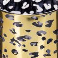 Glass tealight holder with leopard print for table decoration, 12cm | Floristik24.co.uk
