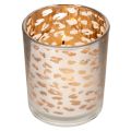 Glass tealight holder with