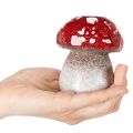 Decorative mushroom, fly agaric, tealight holder as table decoration, 9cm | Floristik24.co.uk