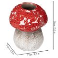 Decorative mushroom, fly agaric, tealight holder as table decoration, 9cm | Floristik24.co.uk